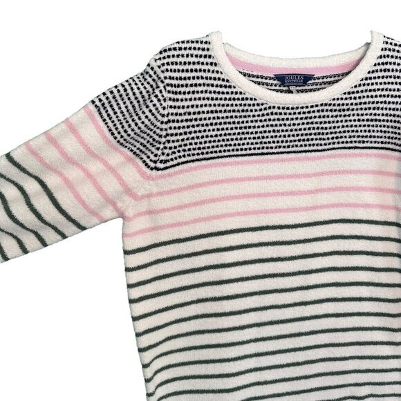 JOULES Womens Chenille Seaham Striped Pullover Jumper US 10 Crew Neck Knit - Picture 5 of 14